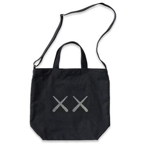 BNWT RARE KAWS + WARHOL x UNIQLO 2WAY tote bag black Japan limited edition HTF